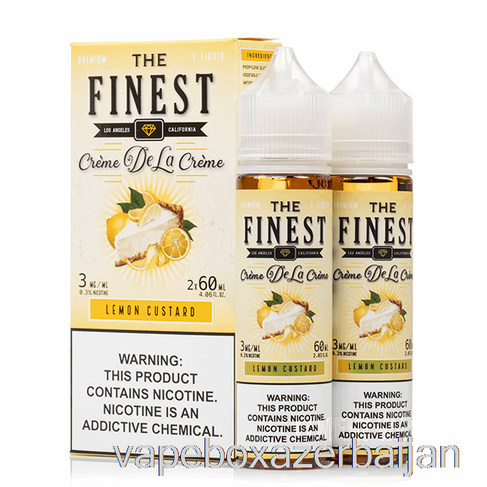 E-Juice Vape Lemon Custard - The Finest Cr